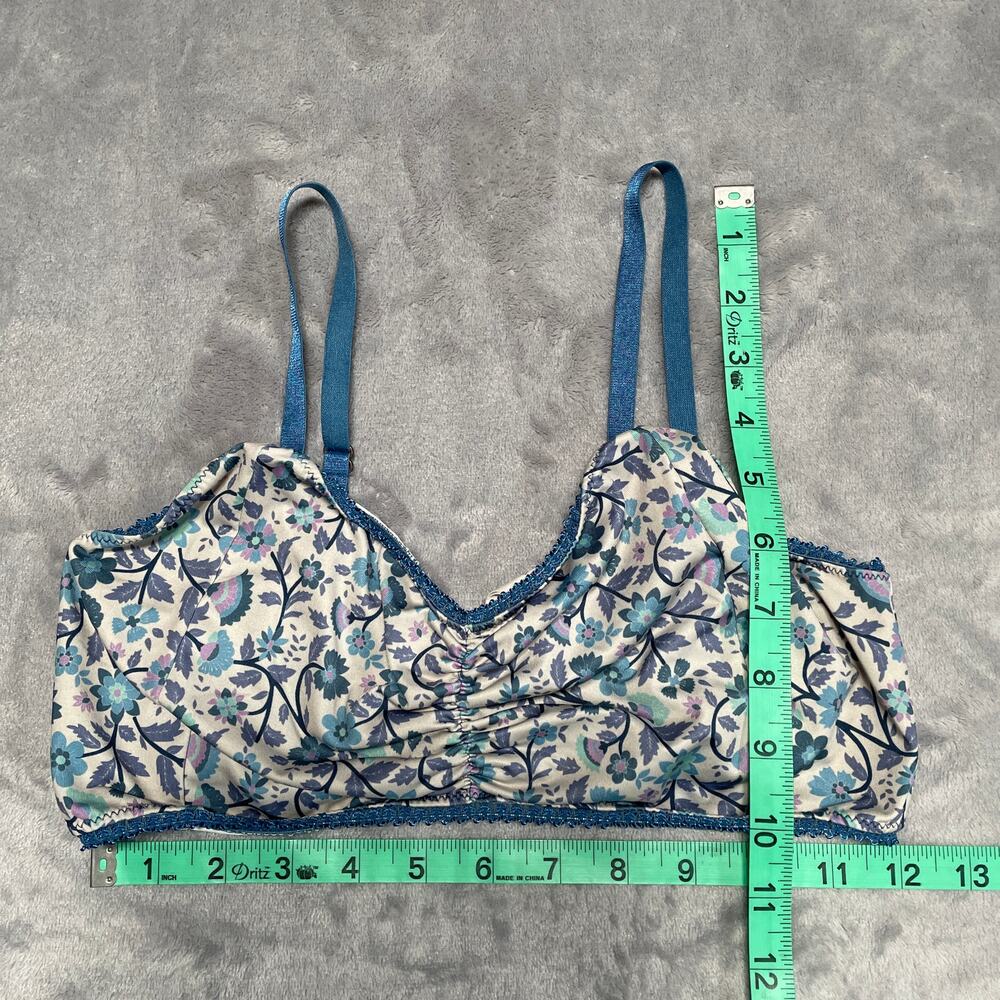 Spell Blue Dahlia Bralette Womens Large Floral Boho Comfy Lounge Adjustable - Picture 6 of 7